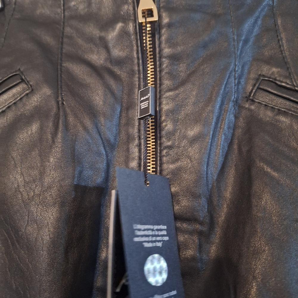 Kor@Kor Leather Mini Skirt - Picture 4 of 7